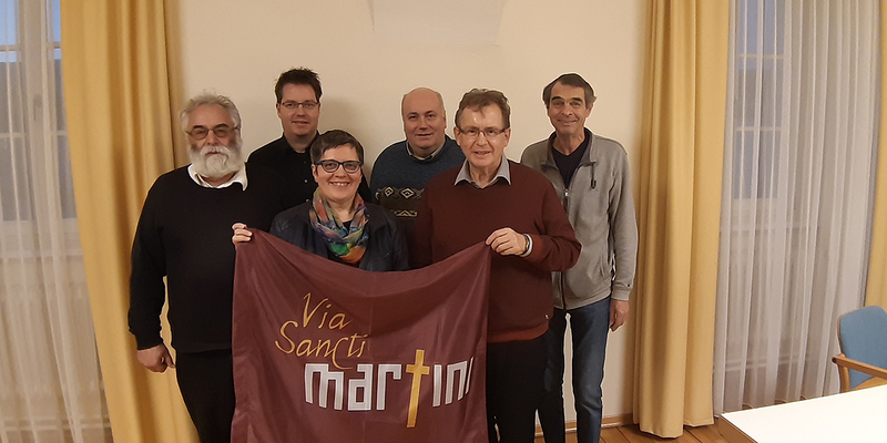 (vlnr): Róbert Orbán (Ungarn), Achim Wicker (Deutschland), Reinhilde Woditsch, Leo Führer (Wien), Generalvikar Martin Korpitsch, Karl Woditsch 