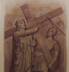 Jesus nimmt das Kreuz auf seine Schultern
