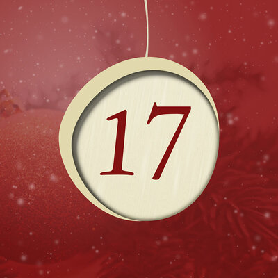 Adventliches Motiv mit der Zahl 17