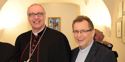 Bischof Ägidius Zsifkovics und Martin Korpitsch