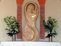Segnung Marien Statue in Rauchwart