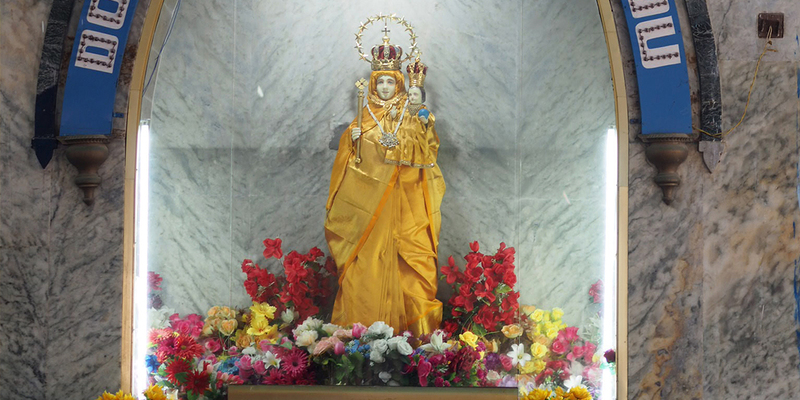 Die Muttergottes von Vailankanni - Ziel der ersten Etappe der Indienreise des Eisenstädter Bischofs