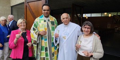 Anna Puntigam-Pater Kuruvila - Dr. Peter Zotti und Kuratorin Gerti Ankerl