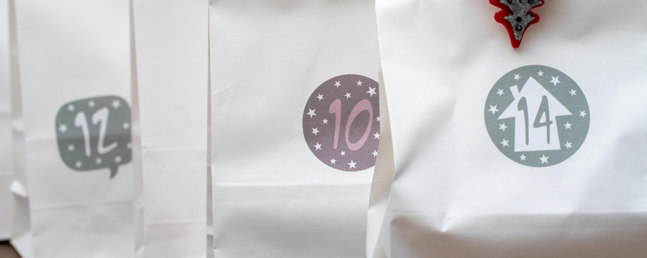 Verschiedene Adventkalendersackerl