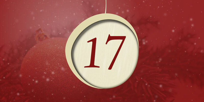 Adventliches Motiv mit der Zahl 17
