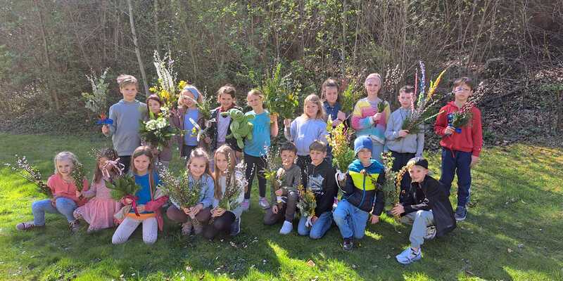 Palmsträuße binden