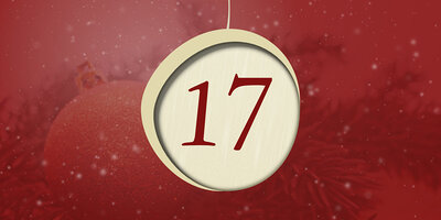 Adventliches Motiv mit der Zahl 17