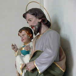 Statue des Heiligen Josef mit dem Jesuskind
