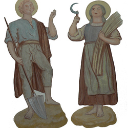 Der Heilige Izidor und die Heilige Nothburga