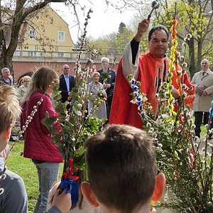 Segnung Palmzweige