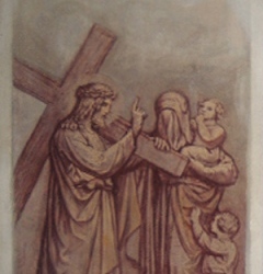Jesus begegnet den weinenden Frauen