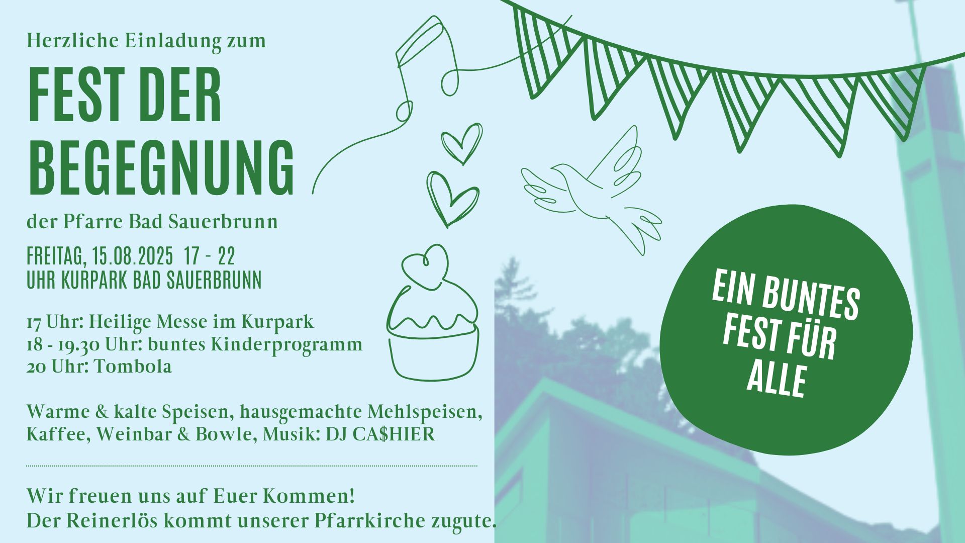 Pfarrfest / Kathi Graner Einladung