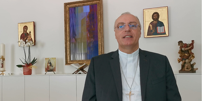 Diözesanbischof Ägidius J. Zsifkovics in seiner Videobotschaft: 'Der Eucharistische Weltkongress vom 5. bis 12. September 2021 in Budapest ist eine Einladung zum Gebet und zur Anbetung.'