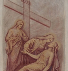 Jesus wird vom Kreuz genommen und in den Schoß seiner Mutter gelegt