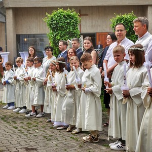 ... mit Taufpaten und Taufkerze