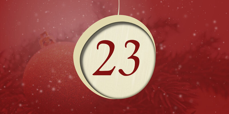 Adventliches Motiv mit der Zahl 23