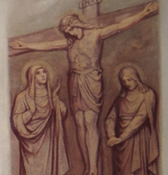 Jesus stirbt am Kreuz