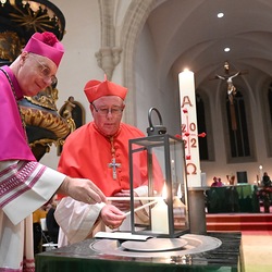 Bischof Ägidius J. Zsifkovics und Kardinal Jean-Claude Kardinal Hollerich