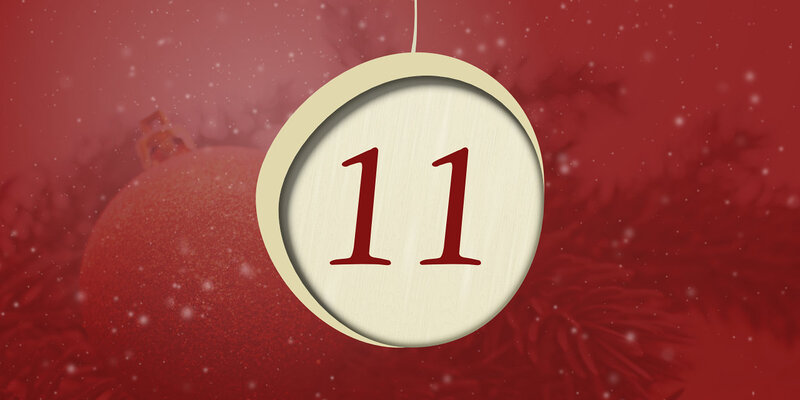 Adventliches Motiv mit der Zahl 11