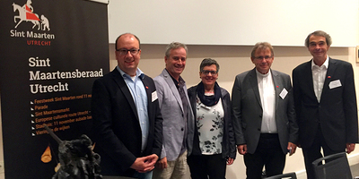 Die österreichische Delegation mit Generalvikar Martin Korpitsch an der Spitze und Antoine Selosse, dem Direktor der Réseau Européen des Centres Culturels Saint Martin