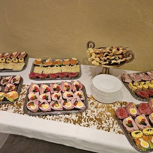 Vorbereitung Buffet Neujahrsempfang 2026