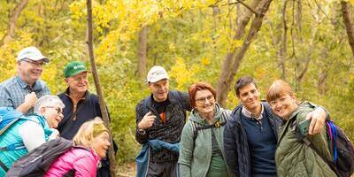 Gruppenfoto bei der Bibelwanderung
