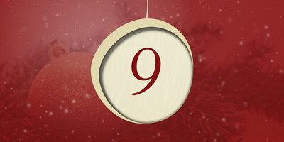 Kugel mit der Zahl 9