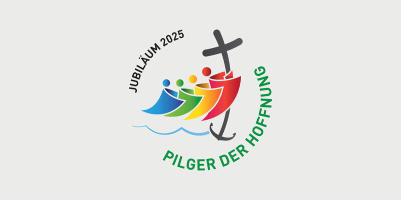 Logo des heiligen Jahres. Jubiläum 2025. Pilger der Hoffnung.