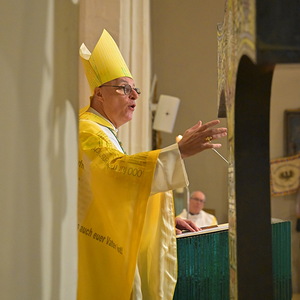 Bischof Ägidius J. Zsifkovics bei der Predigt.